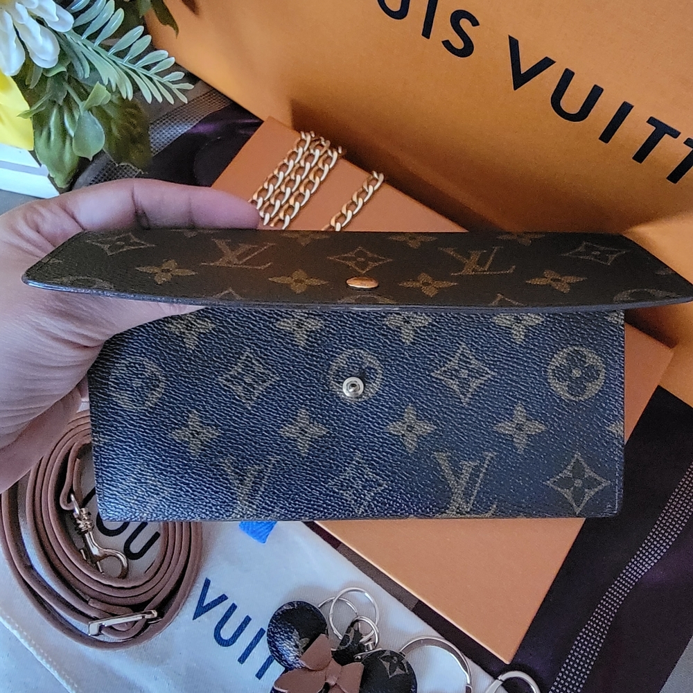🤎Authentic Louis Vuitton Monogram Sarah Wallet Women's Large Wallet🤎 - Picture 9 of 17